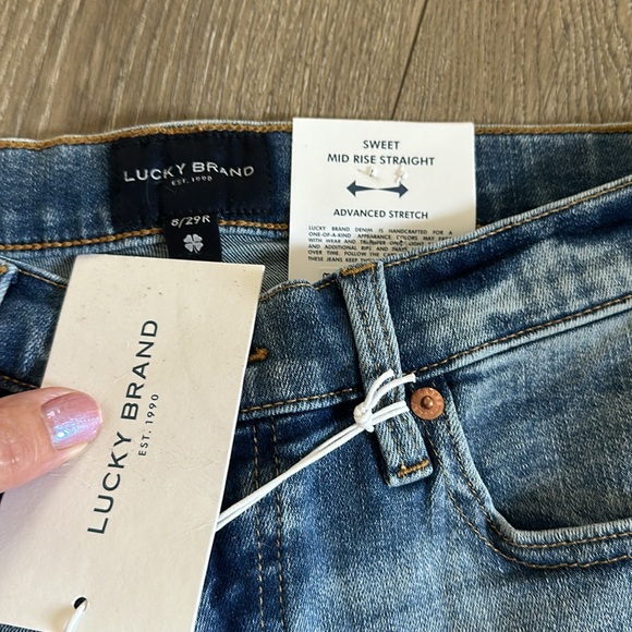 Lucky Brand Sweet Mid Rise Straight Jeans - Picture 4 of 5